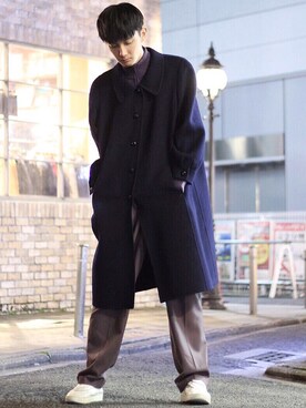 「LADMUSICIAN」｜「アイテム（ジャケット/アウター）」を使った、さとけんさん（メンズ・180cm）の冬コーディネート