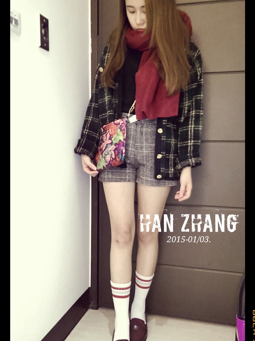 「Queen shop、BKK ORIGINAL」｜「Queenshopのアイテム（その他シューズ、レッド系）」を使った、Hanさん（メンズ・156cm）の冬コーディネートの1枚目の写真