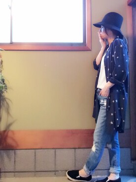 「2wayワンピース」｜「アイテム（帽子）」を使った、ａｉｋｏさん（レディース・160cm）の秋コーディネート
