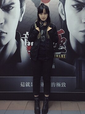 「DAMAGE」｜YUMIさん（レディース・168cm）の冬コーディネート