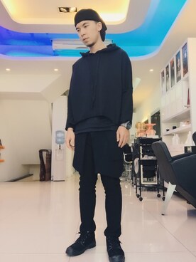 「L（エル）のアイテム」を使った、DeLukeさん（メンズ・165cm）の春コーディネート