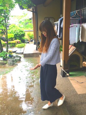「FREE'S MART（フリーズマート）のアイテム（その他シューズ）」を使った、ma-.Oさん（レディース・158cm）の春コーディネート