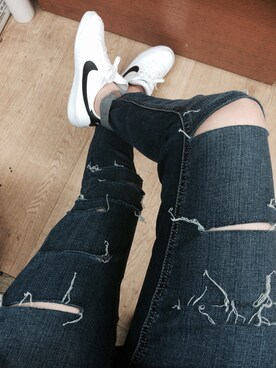 「NIKE（ナイキ）のNIKE/ナイキ グランドテラス 654495（スニーカー）」を使った、chan.eさん（レディース・159cm）の冬コーディネート