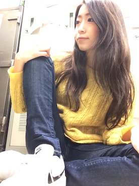 「NIKE（ナイキ）のNIKE/ナイキ グランドテラス 654495（スニーカー）」を使った、chan.eさん（レディース・159cm）の冬コーディネート