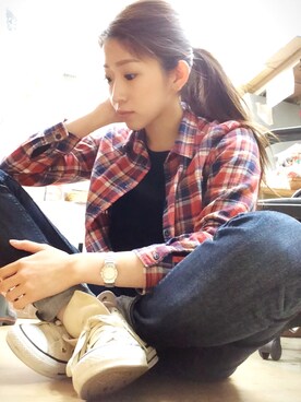 chan.eさん（レディース・159cm）の春コーディネート