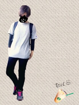 「アイテム（アンダーウェア、ブラック系）」を使った、🌌   K u r o ™さん（メンズ・170cm）の秋コーディネート