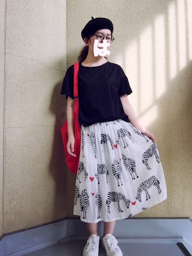 「ボヘミアンズ」｜「アイテム（バッグ）」を使った、はぐさん（レディース・145cm）の夏コーディネート