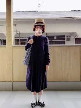 「chambre de charme（シャンブルドゥシャーム）のアイテム（シューズ）」を使った、はぐさん（レディース・146cm）の春コーディネート