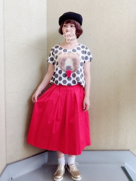 「bortsprungt.（ボシュプルメット）のアイテム」を使った、はぐさん（レディース・146cm）の夏コーディネート