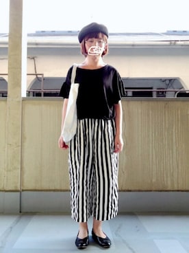 「chambre de charme（シャンブルドゥシャーム）のアイテム（シューズ）」を使った、はぐさん（レディース・146cm）の秋コーディネート