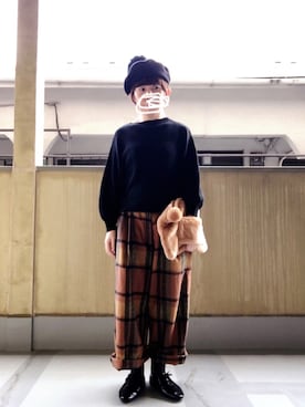 「Kukka Lucca（クッカ　ルッカ）のアイテム」を使った、はぐさん（レディース・146cm）の秋コーディネート