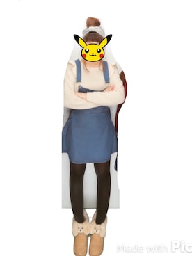 「アイテム（サロペット/オーバーオール）」を使った、aymn✝さん（レディース・153cm・10代）の冬コーディネート