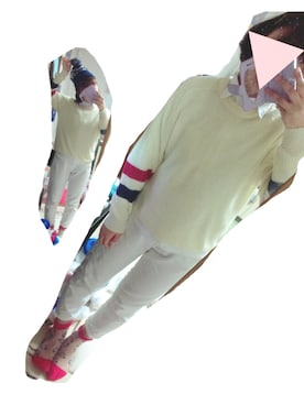 「WC（ダブル シー）のアイテム（ニットキャップ/ビーニー）」を使った、aymn✝さん（レディース・153cm）の冬コーディネート