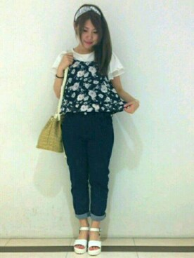 「ASZAKKA（アザッカ）のアイテム（バッグ）」を使った、naoさん（レディース・158cm）の春コーディネート