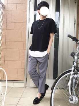 「STUDIOUS（ステュディオス）のアイテム（アクセサリー）」を使った、ponさん（メンズ・168cm）の春コーディネート