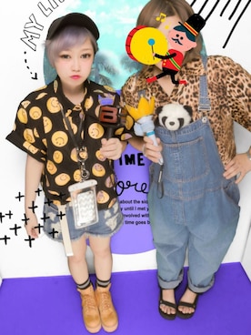 「ニコちゃん」｜「アイテム（その他）」を使った、ぴょんきちさん（レディース・150cm）の夏コーディネート
