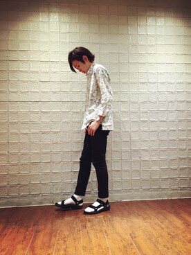 「JUNRED（ジュンレッド）のアイテム（レッグウェア）」を使った、makoさん（メンズ・171cm）の春コーディネート