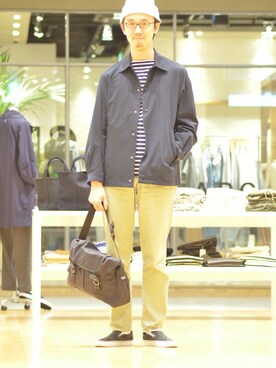 BSHOPみなとみらいスタッフさん(メンズ・177cm)の秋コーディネート