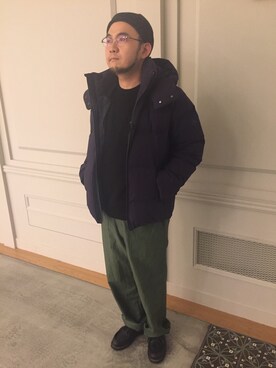 BSHOPみなとみらいスタッフさん（メンズ・160cm）の冬コーディネート