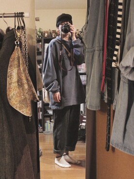 「FILA（フィラ）のアイテム（その他トップス）」を使った、Y.さん（メンズ・177cm）の秋コーディネート