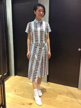 「FRED PERRY（フレッドペリー）のアイテム（ソックス/靴下）」を使った、NAOさん（レディース・162cm）の春コーディネート