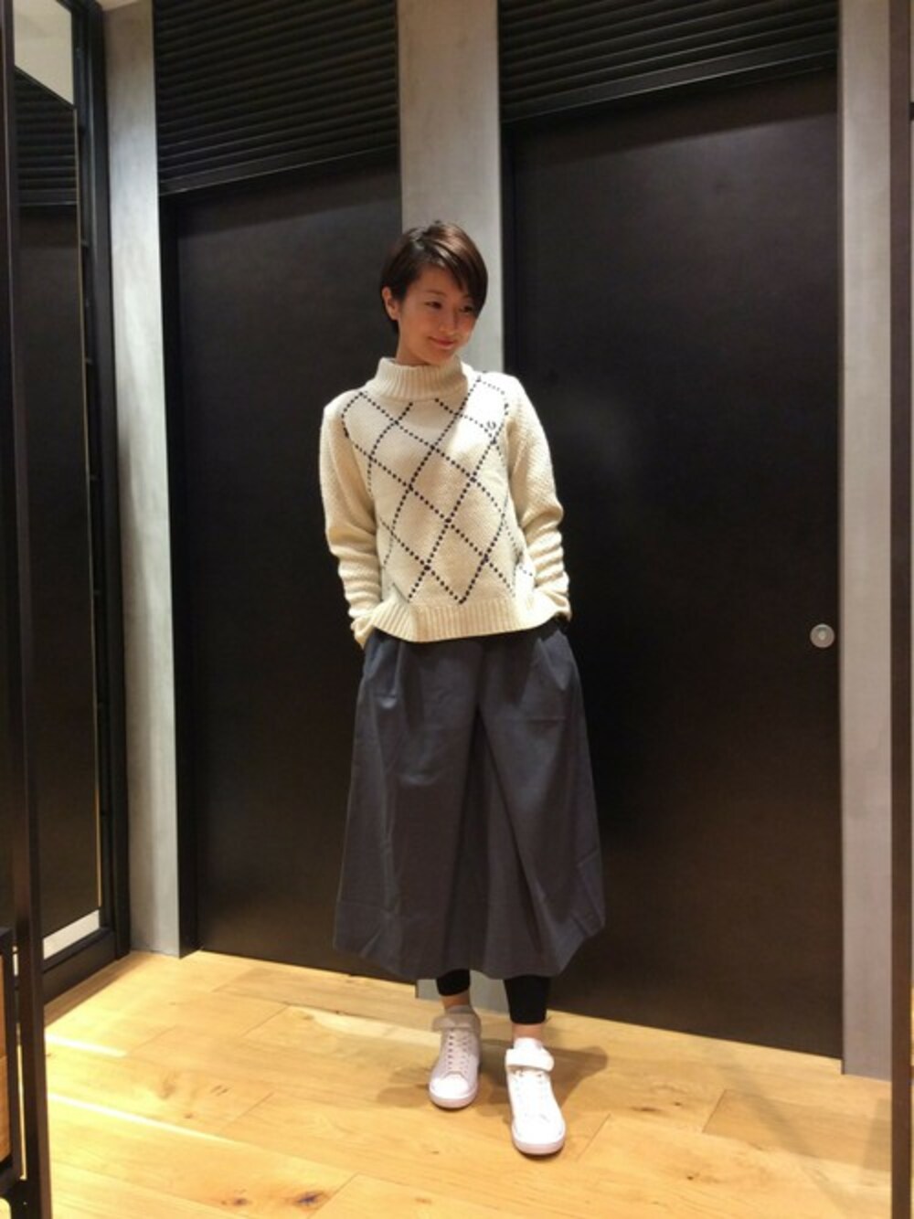 NAOさんの「Textured Sweater（FRED PERRY）」を使ったコーディネート