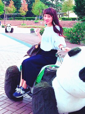 「HANILOOK（ハニルック）のアイテム」を使った、後藤さきさん（レディース・158cm）の秋コーディネート