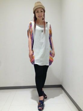 「AIC.（エーアイシー）のアイテム（チュニック）」を使った、sands of time by A・I・C 広島パルコ店さん（レディース・155cm）の春コーディネート
