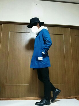 「ショップコート」｜「アイテム（チェスターコート）」を使った、sho.さん（メンズ・167cm）の冬コーディネート