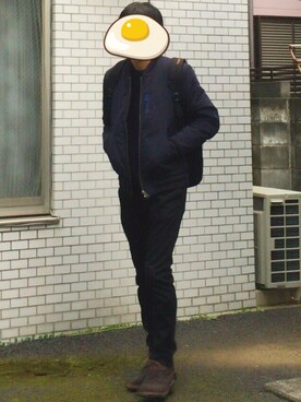 「JOURNAL STANDARD relume（ジャーナルスタンダード　レリューム）のアイテム（MA-1）」を使った、idiotさん（メンズ・169cm）の春コーディネート