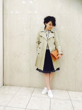 「Rinajour（リナジュール）のアイテム」を使った、みーちゃんさん（レディース・164cm）の春コーディネート