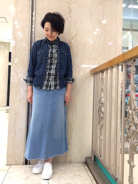 「Keds（ケッズ）のアイテム」を使った、みーちゃんさん（レディース・164cm）の春コーディネート