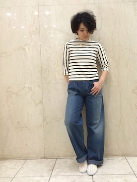 「Rinajour（リナジュール）のアイテム」を使った、みーちゃんさん（レディース・164cm）の春コーディネート