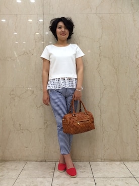 「Rinajour（リナジュール）のアイテム」を使った、みーちゃんさん（レディース・164cm）の春コーディネート