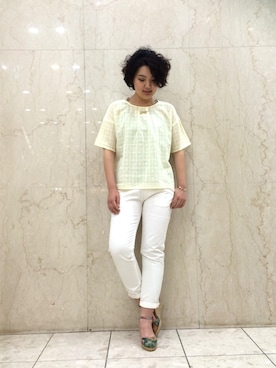 「Rinajour（リナジュール）のアイテム」を使った、みーちゃんさん（レディース・164cm）の春コーディネート