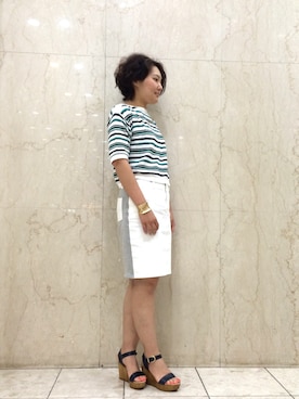 「Rinajour（リナジュール）のアイテム」を使った、みーちゃんさん（レディース・164cm）の夏コーディネート