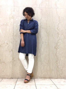 「Rinajour（リナジュール）のアイテム」を使った、みーちゃんさん（レディース・164cm）の夏コーディネート