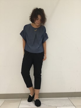 「Rinajour（リナジュール）のアイテム」を使った、みーちゃんさん（レディース・164cm）の秋コーディネート