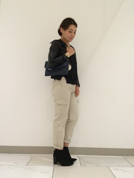 「Rinajour（リナジュール）のアイテム」を使った、みーちゃんさん（レディース・164cm）の秋コーディネート