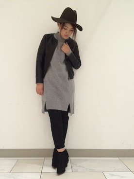 「Rinajour（リナジュール）のアイテム」を使った、みーちゃんさん（レディース・164cm）の秋コーディネート