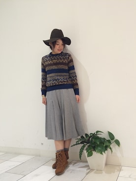 「Rinajour（リナジュール）のアイテム」を使った、みーちゃんさん（レディース・164cm）の冬コーディネート