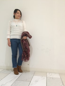 「Rinajour（リナジュール）のアイテム」を使った、みーちゃんさん（レディース・164cm）の冬コーディネート