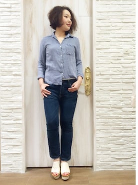 「Uncut Bound（アンカットバウンド）のアイテム」を使った、みーちゃんさん（レディース・164cm）の春コーディネート