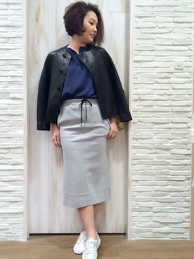 「Munich（ミューニック）のアイテム」を使った、みーちゃんさん（レディース・164cm）の春コーディネート