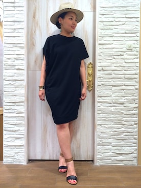 「Uncut Bound（アンカットバウンド）のアイテム」を使った、みーちゃんさん（レディース・164cm）の夏コーディネート