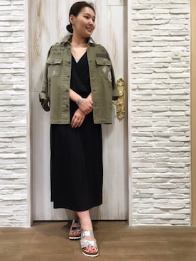 「Uncut Bound（アンカットバウンド）のアイテム」を使った、みーちゃんさん（レディース・164cm）の夏コーディネート