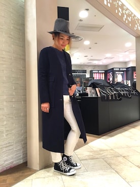 「Uncut Bound（アンカットバウンド）のアイテム」を使った、みーちゃんさん（レディース・164cm）の秋コーディネート