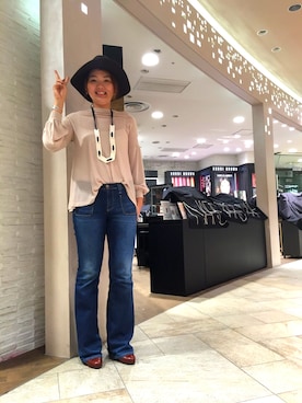 「CHIE MIHARA（チエミハラ）のアイテム」を使った、みーちゃんさん（レディース・164cm）の秋コーディネート