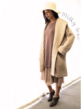 「KATHARINE ROSS（キャサリンロス）のアイテム（その他アウター）」を使った、CHEERFUL.SOUNDSさん（レディース・160cm）の秋コーディネート