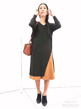 「KATHARINE ROSS（キャサリンロス）のアイテム（ブーティ）」を使った、CHEERFUL.SOUNDSさん（レディース・160cm）の秋コーディネート